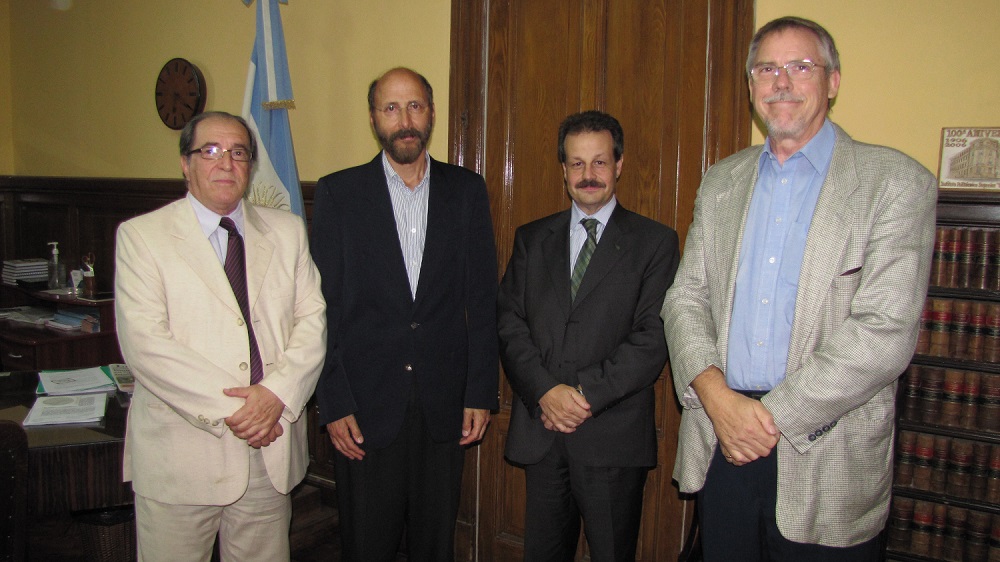 Raúl Detarsio, Klaus North, Oscar Peire y Juan Carlos Hiba